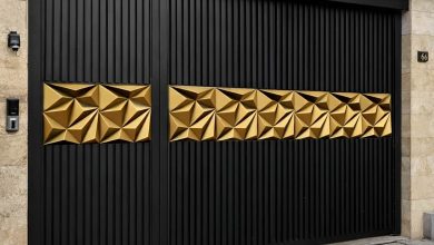 درب ورودی حیاط ویلایی در فیروزکوه