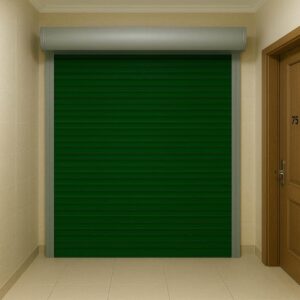 حفاظ کرکره ای برقی پشت درب واحد آپارتمان