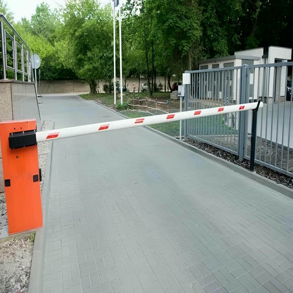 راهبند پارکینگ منازل شخصی با پایه فلزی محکم نصب راهبند پارکینگ منازل شخصی