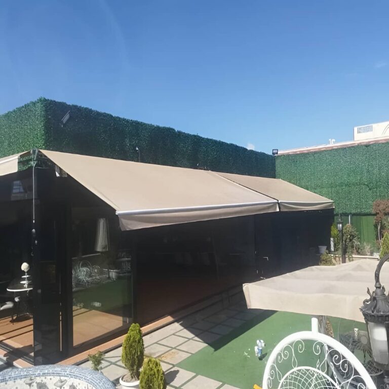 سایبان برقی کافه رستوران و کافی شاپ
