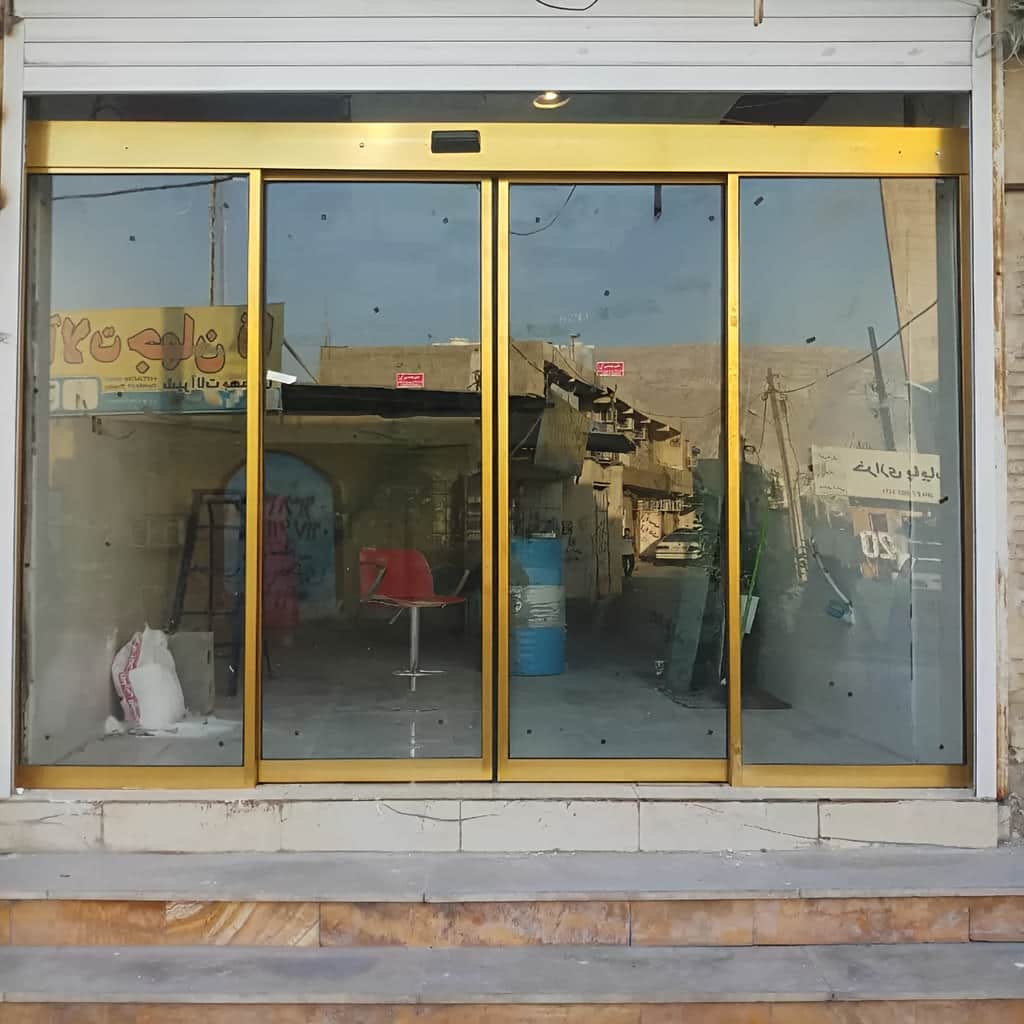 فروش درب شیشه ای اتوماتیک با خلاص کن دستی