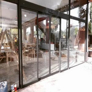 قیمت درب اتوماتیک شیشه ای کشویی مدرن