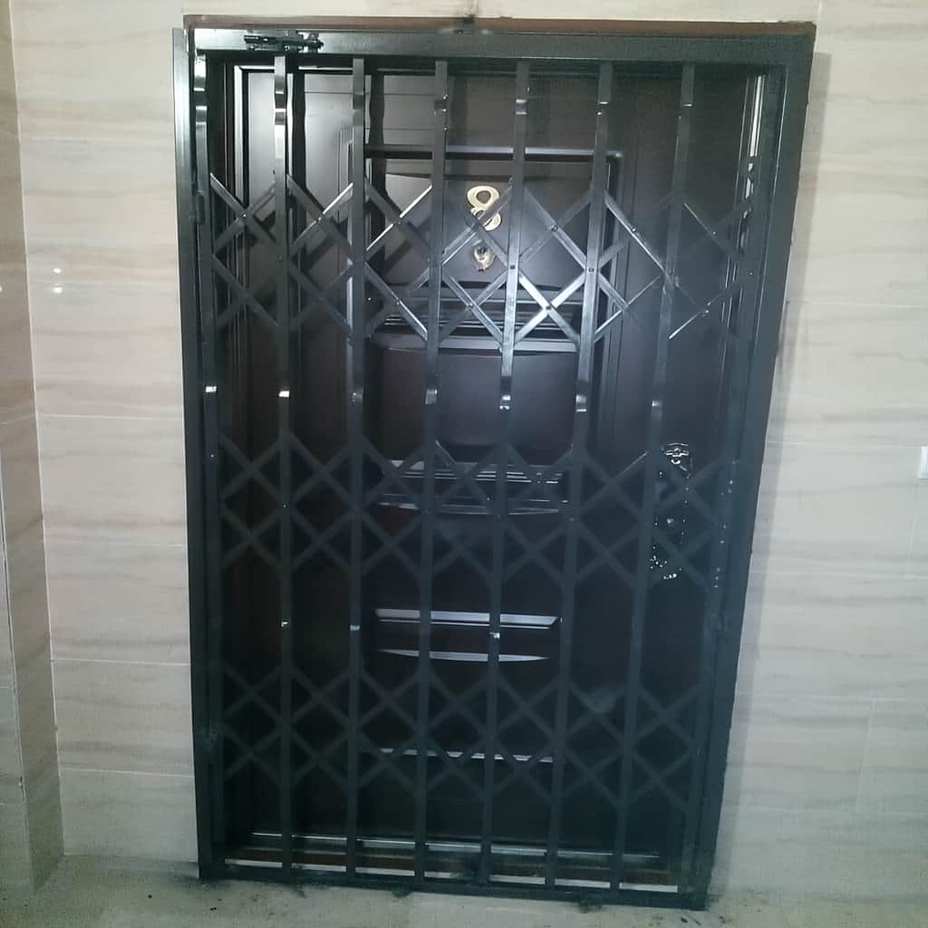 خرید حفاظ آکاردئونی آهنی سه لوزی با حرکت روان