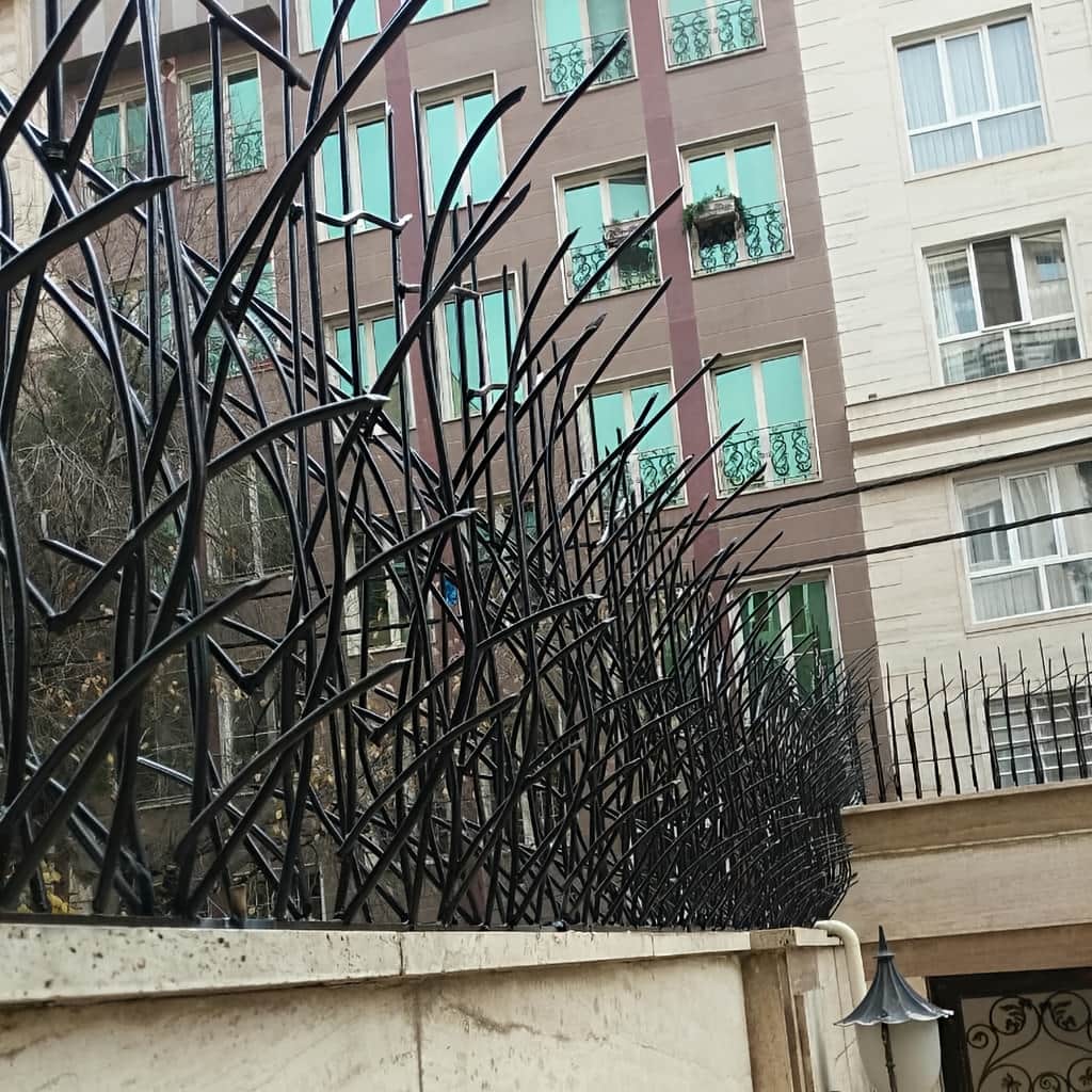 مدل گوشه تقویت‌شده حفاظ نیزار برای پوشش پیوسته