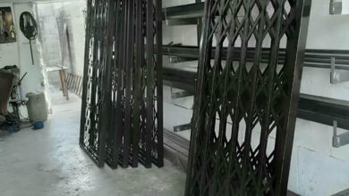 7 نمونه حفاظ آکاردئونی کم جا راهرو