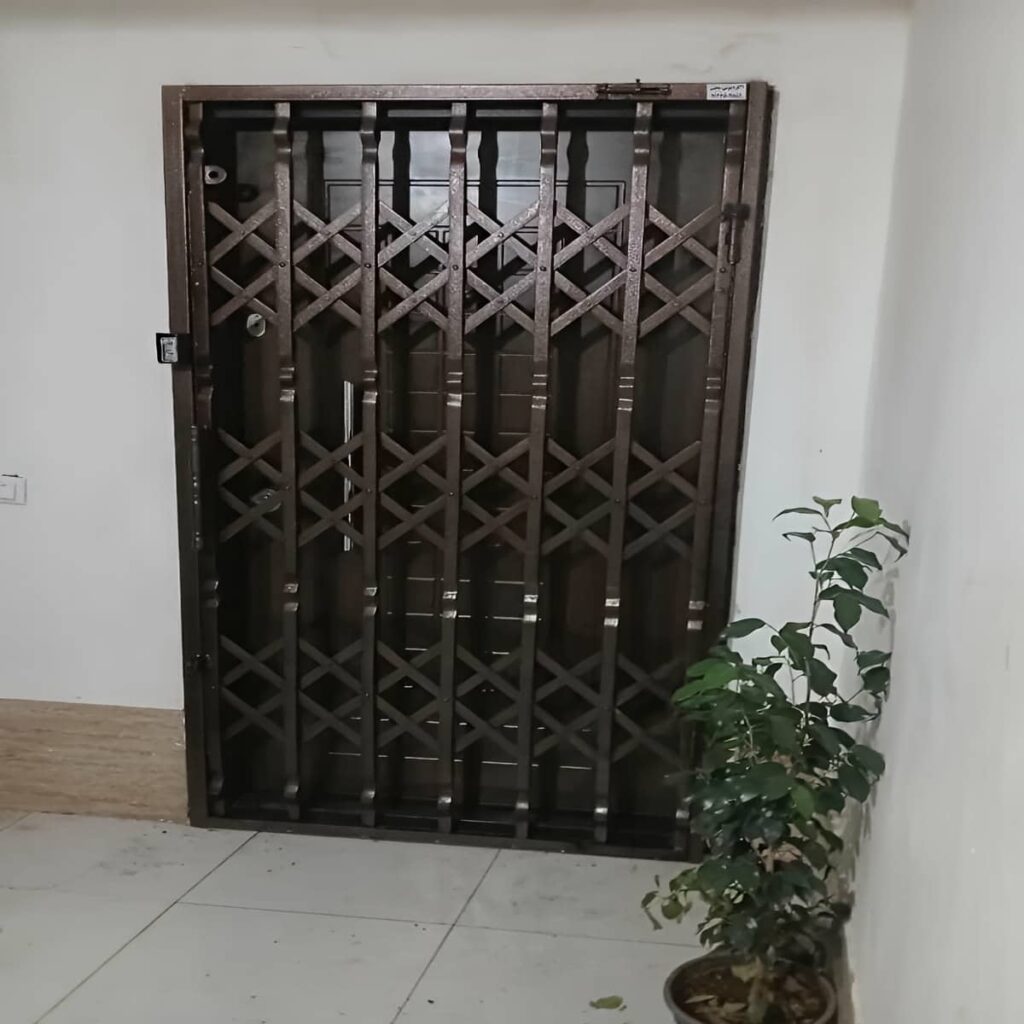 حفاظ آکاردئونی لوزی تسمه پهن برای امنیت ورودی