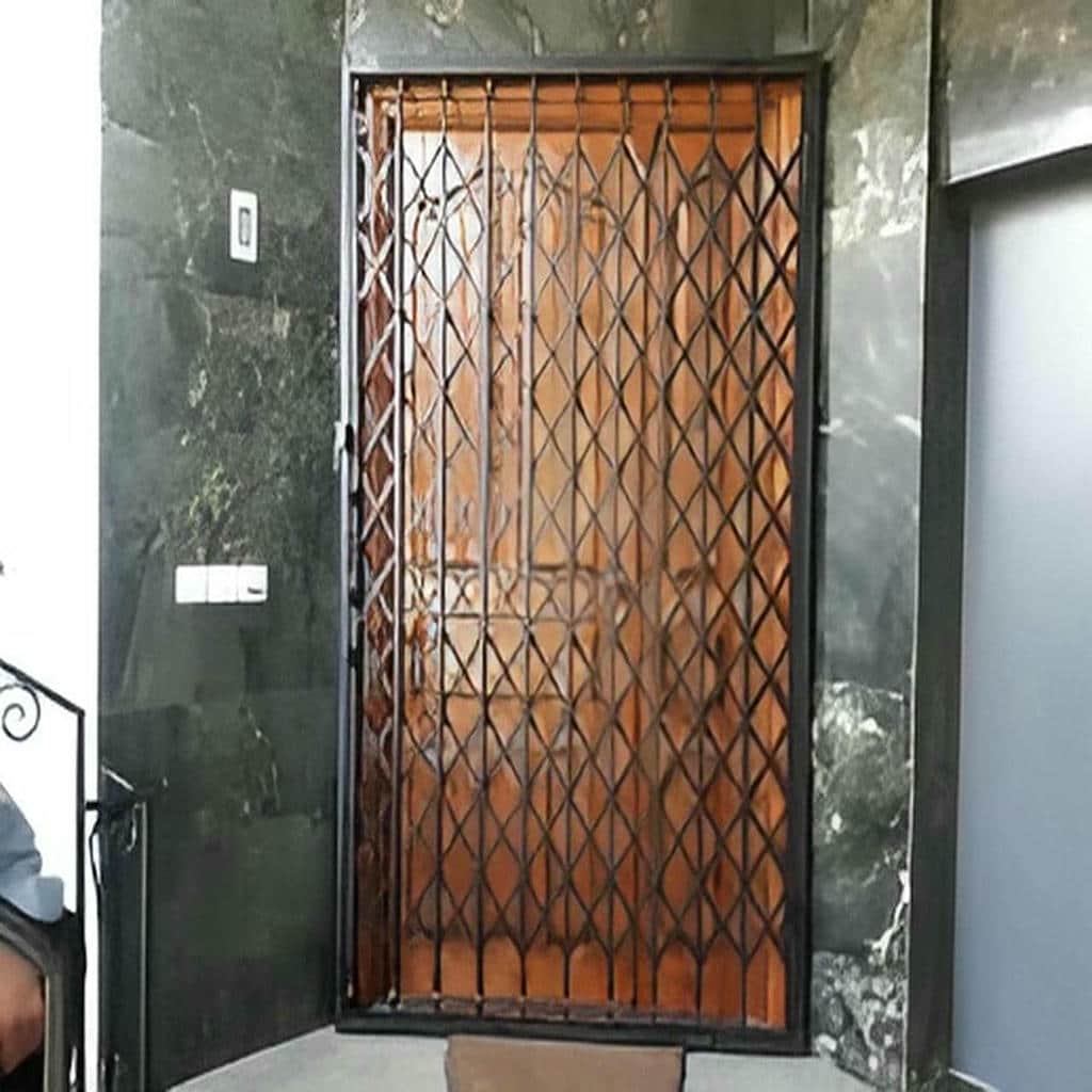 خرید درب حفاظ فلزی ورودی واحد با حرکت روان