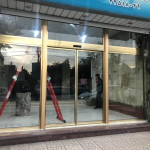 11 نمونه درب اتوماتیک شیشه ای فریم لس سکوریت
