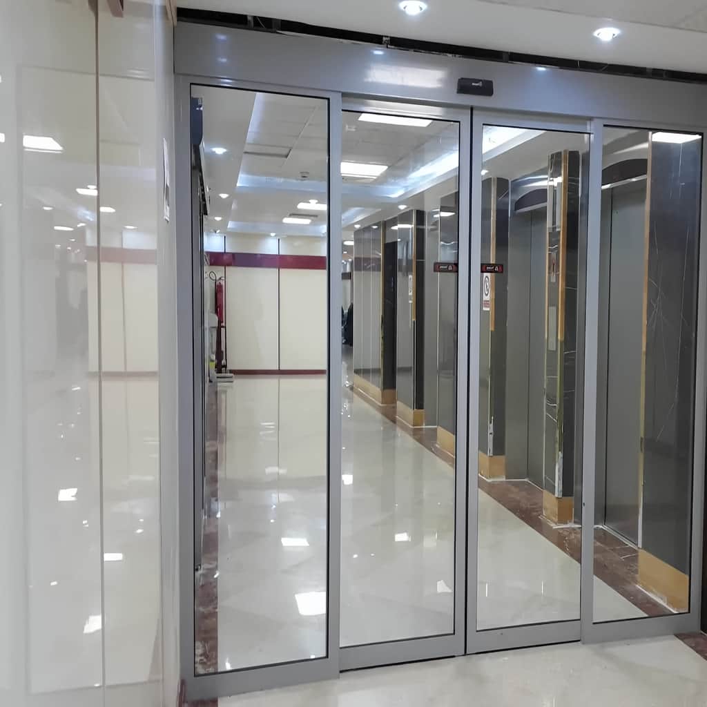درب شیشه ای موتور آرام با حرکت بدون لرزش