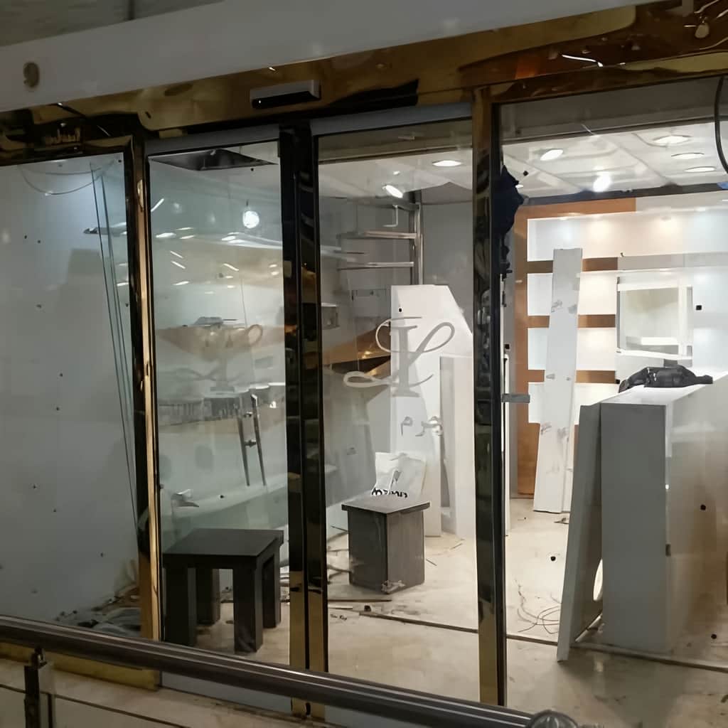 ریل تک‌مسیر درب اتوماتیک با قفل دقیق
