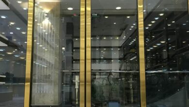 6 طرح درب اتوماتیک شیشه ای پرتردد مجتمع