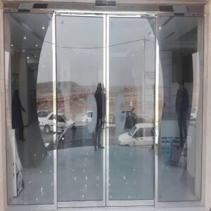 8 طرح درب اتوماتیک شیشه ای تک لنگه لولایی