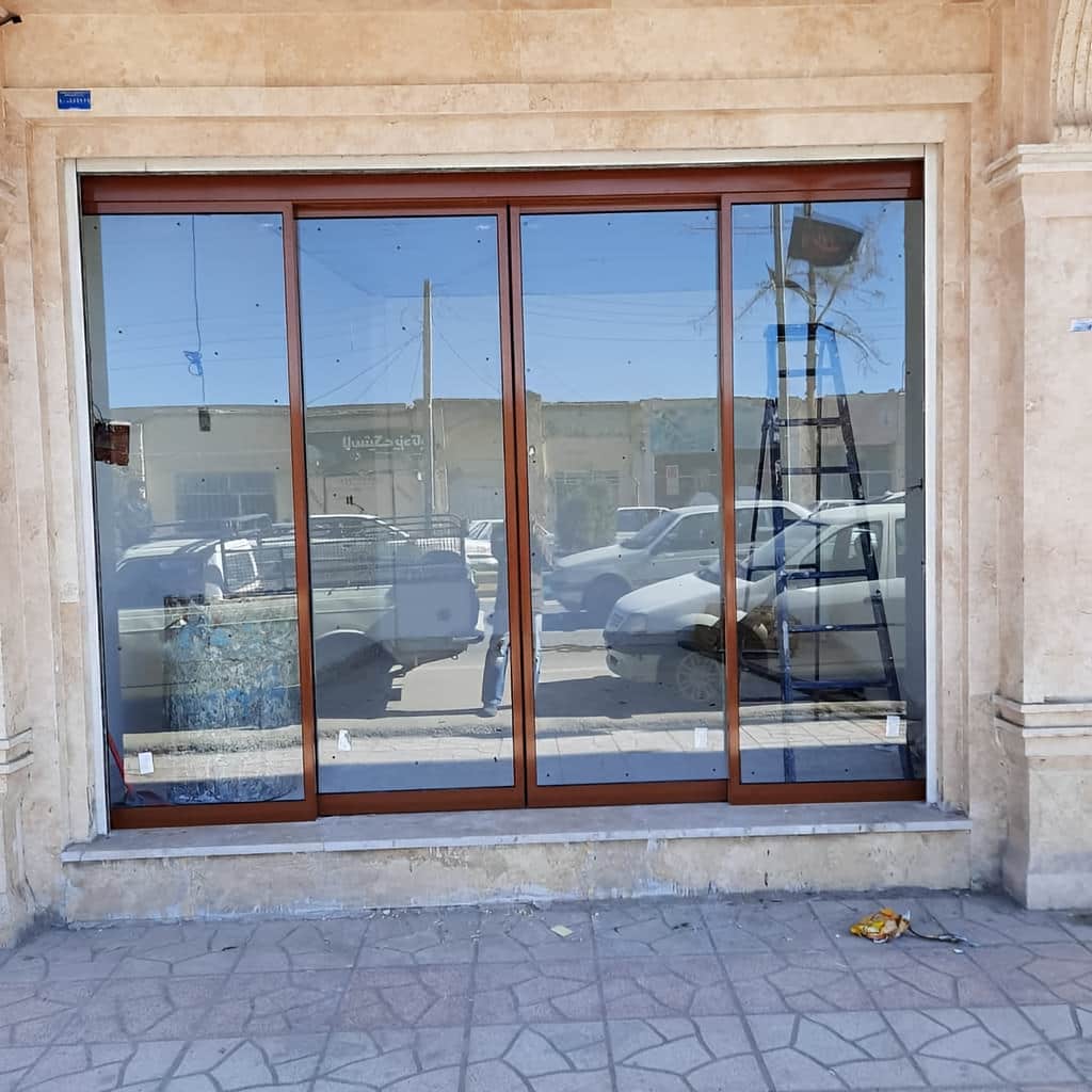 درب اتوماتیک تک‌لنگه پرتردد با قفل مطمئن