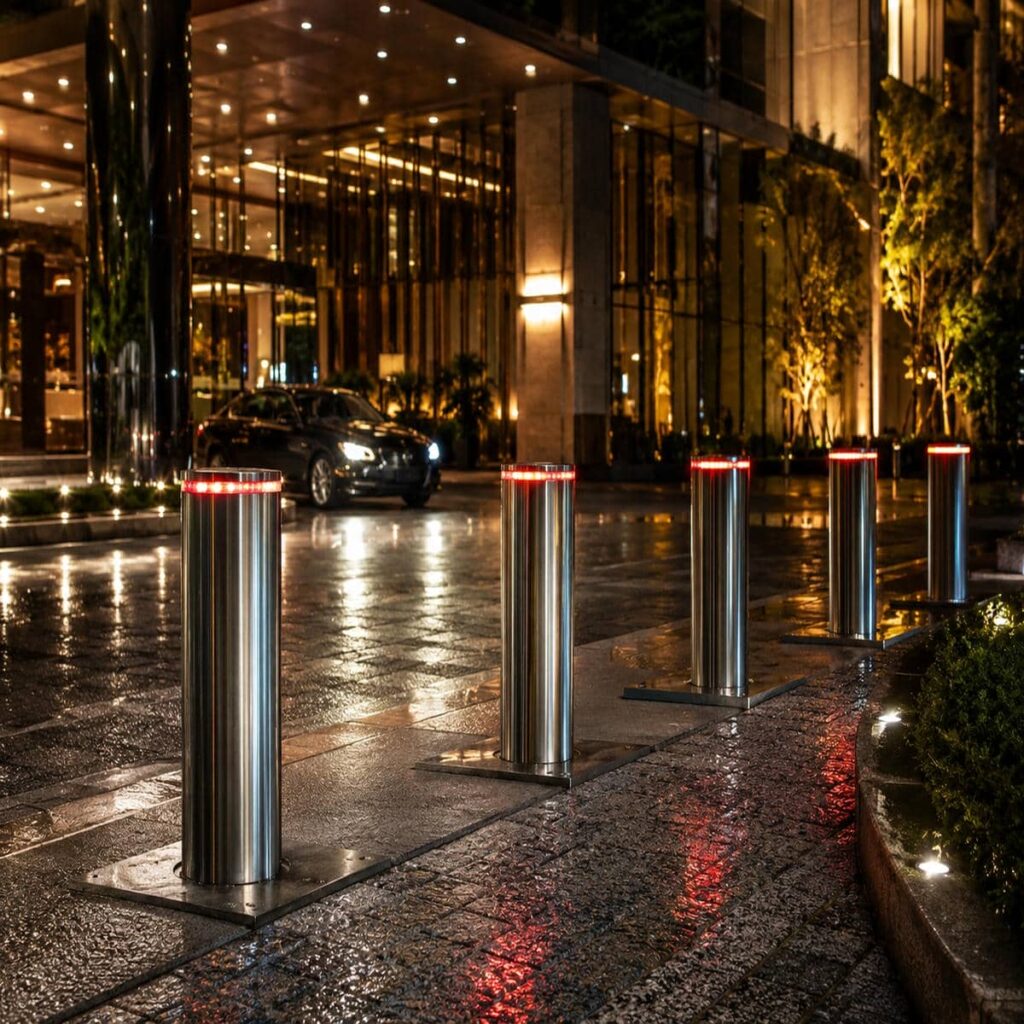ساخت راهبند شهرک صنعتی با بوم LED دار