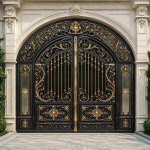 12 مدل درب پارکینگ دو لنگه عریض