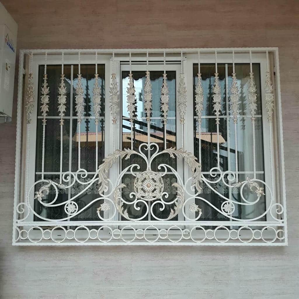 ساخت حفاظ پنجره ساده خطی با قاب آهنی مقاوم