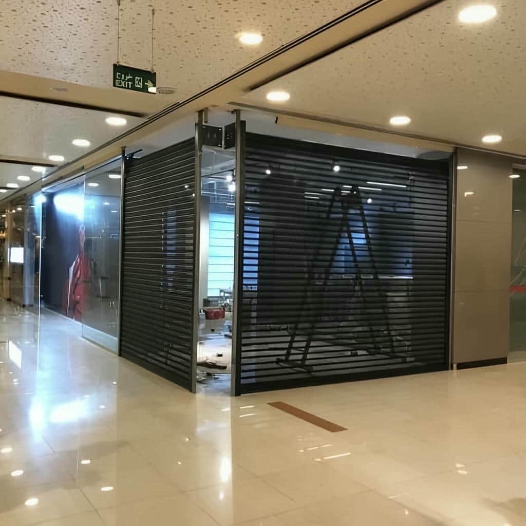 اجرای کرکره مدرن فروشگاه با حرکت روان اجرای کرکره مدرن فروشگاه با حرکت روان