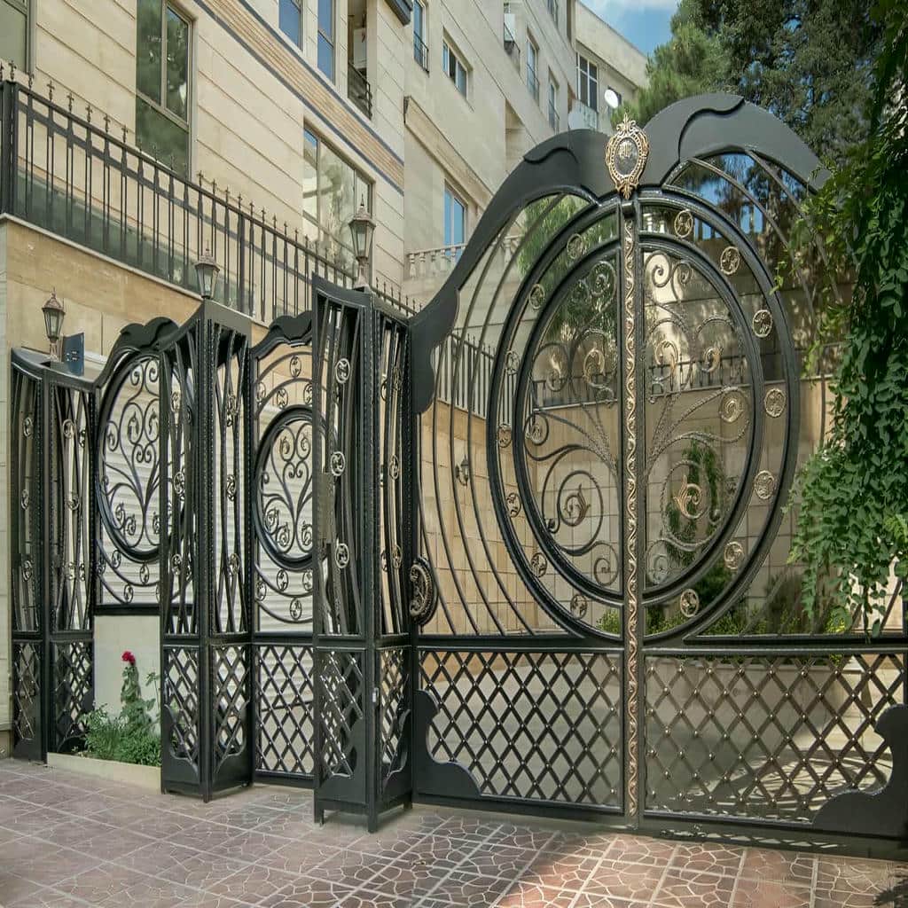 درب ویلایی آهنی ضد زنگ با امنیت ورودی بالا