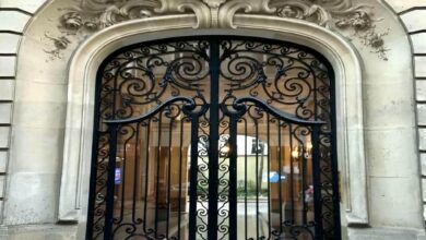14 طرح درب ویلا مدرن نمای سنگی