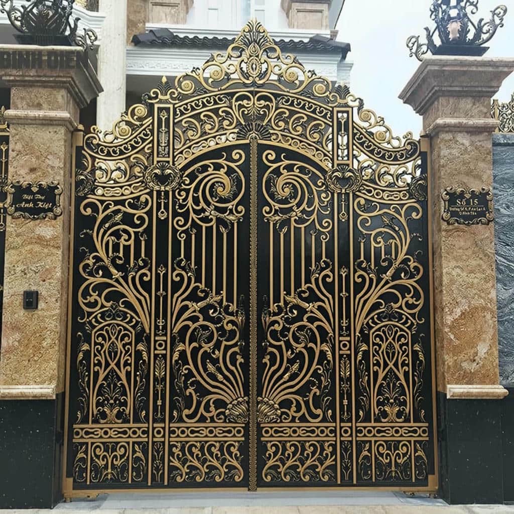 ساخت درب ریلی باغ با پروفیل تقویتی