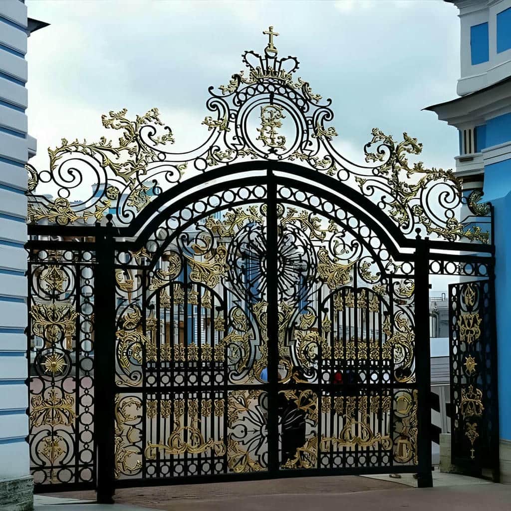 نصب درب فلزی لاکچری نمای ویلا با چهارچوب شاقول نصب درب فلزی لاکچری نمای ویلا با چهارچوب شاقول