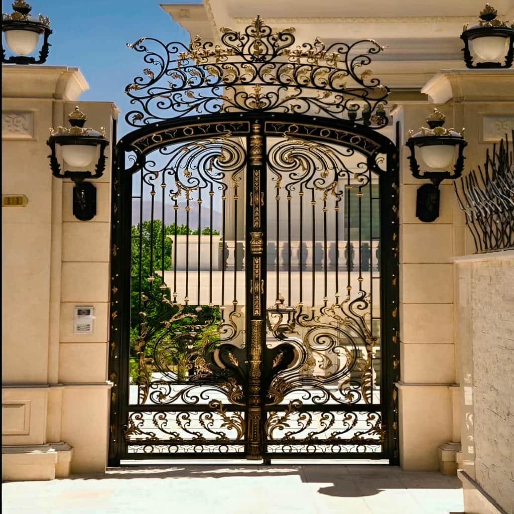 تولید درب کشویی ریل زمینی با فتوسل ایمنی