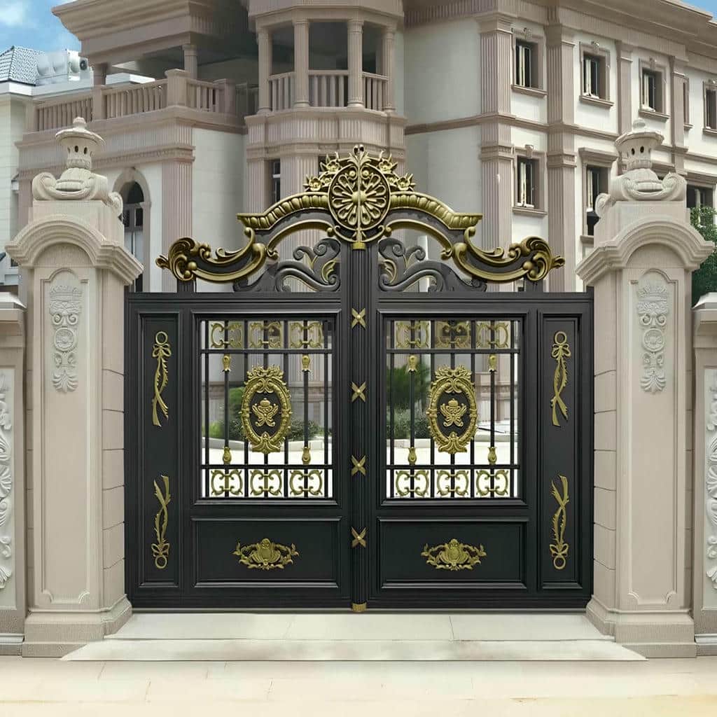 ساخت درب پارکینگ ریلی زمینی با کلاف تقویت‌شده