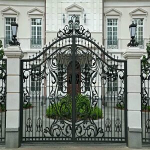 11 مدل درب حیاط پروفیلی کلاف دار