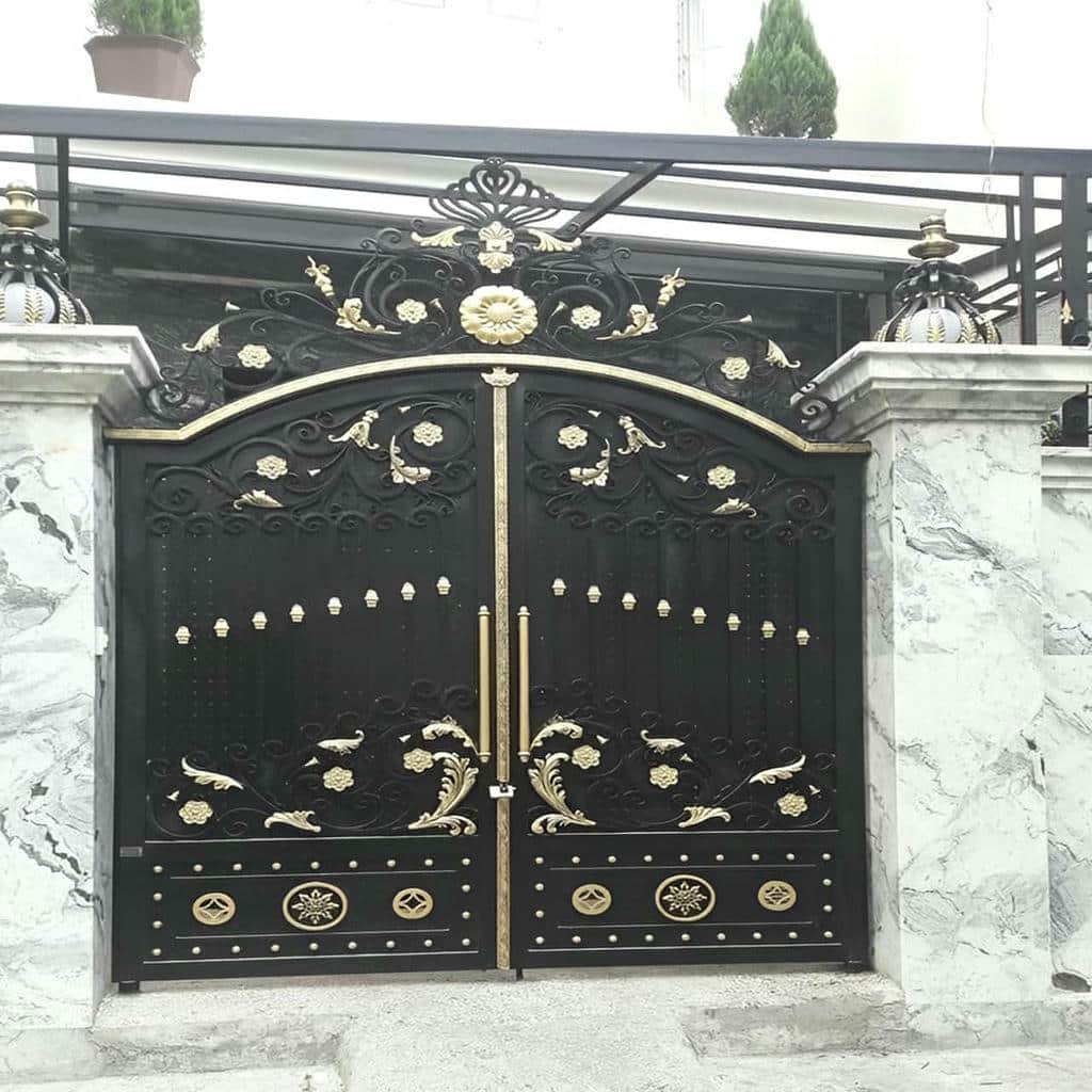 سفارش درب پارکینگ ریلی ریل زمینی متناسب با دهانه