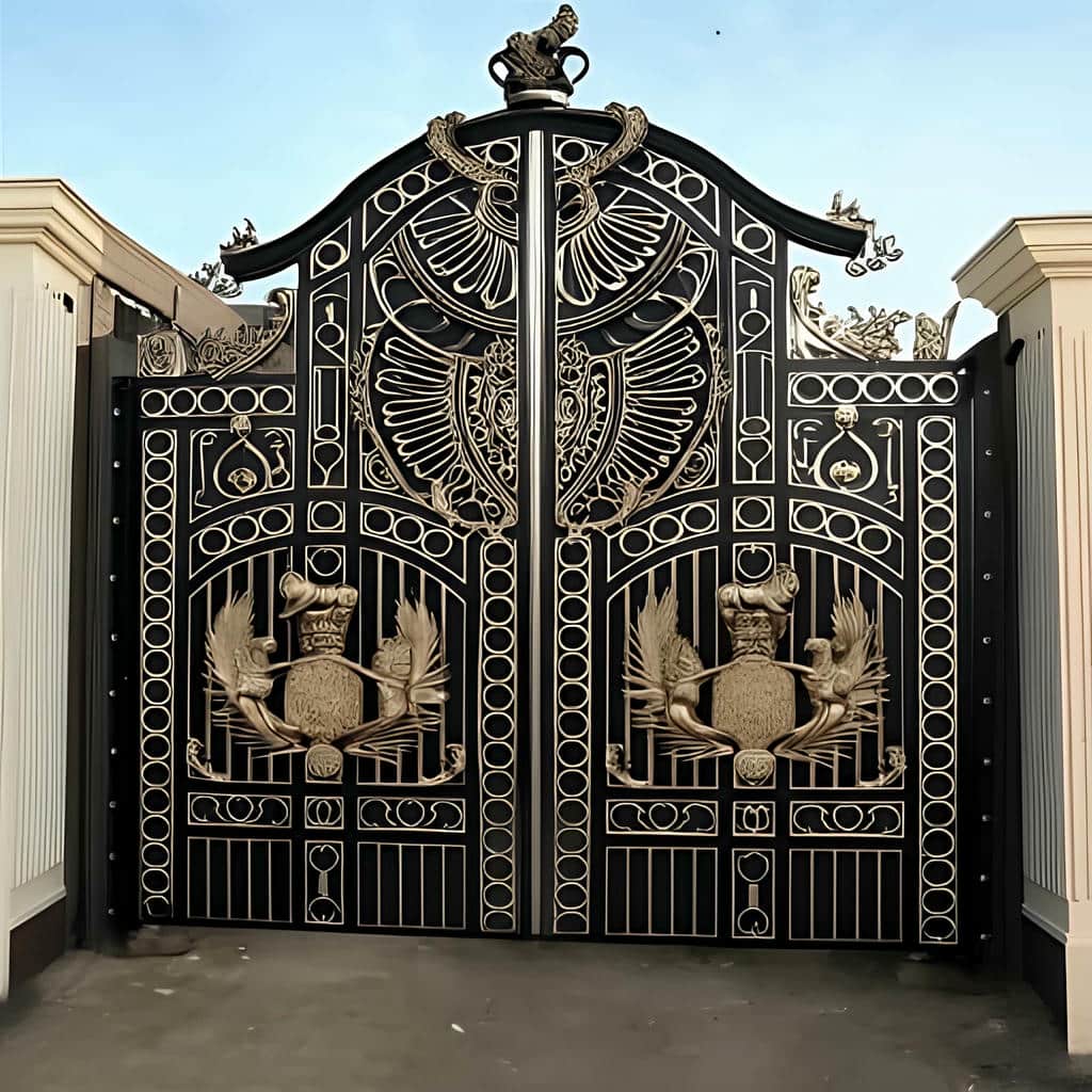 سفارش درب حیاط کتیبه دار مستطیلی سفارش درب حیاط کتیبه دار مستطیلی