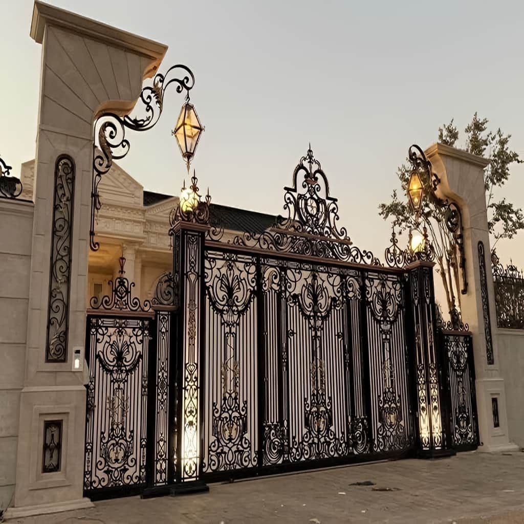 درب پارکینگ لوکس ورودی ویلا با امنیت بالا