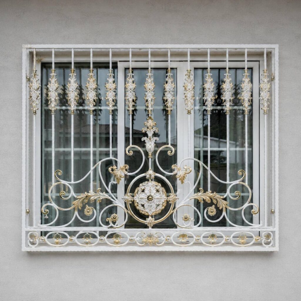 حفاظ پنجره ویلایی نمای باغ برای امنیت ورودی