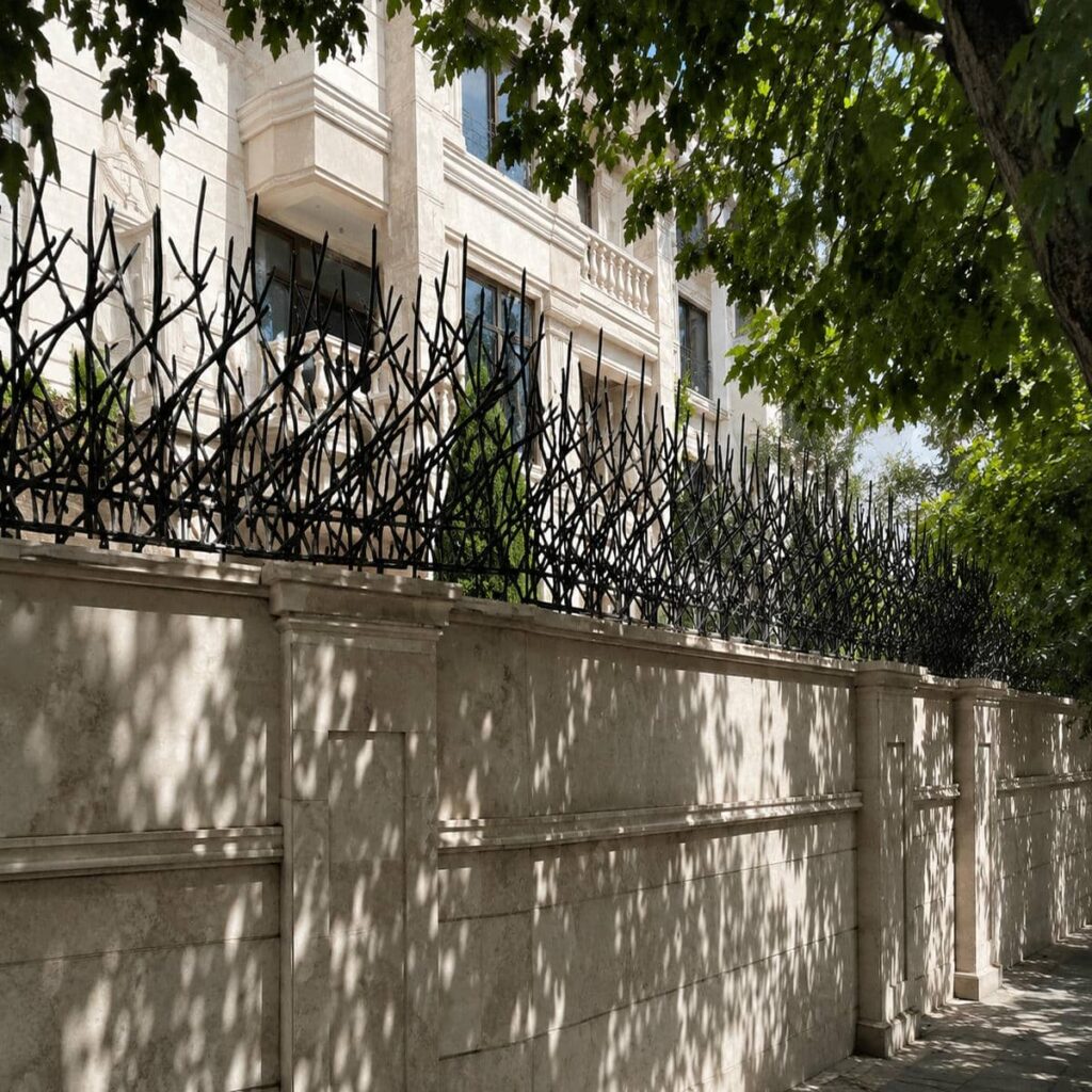 طرح متراکم حفاظ دیوار بلند برای کنترل دسترسی