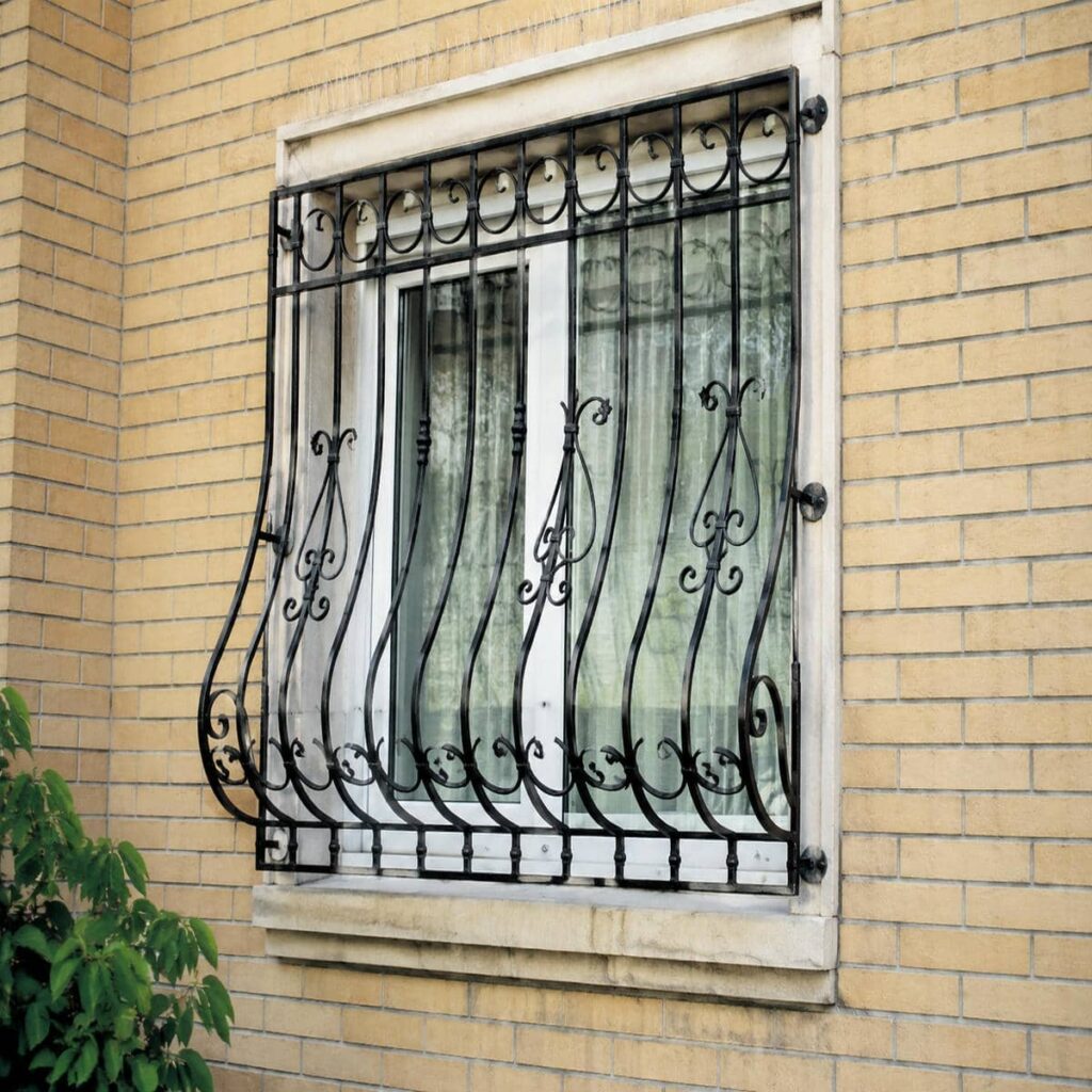 حفاظ پنجره طرح دار لیزری برای امنیت ورودی