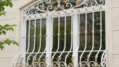 10 نمونه نرده پنجره ساده پروفیلی