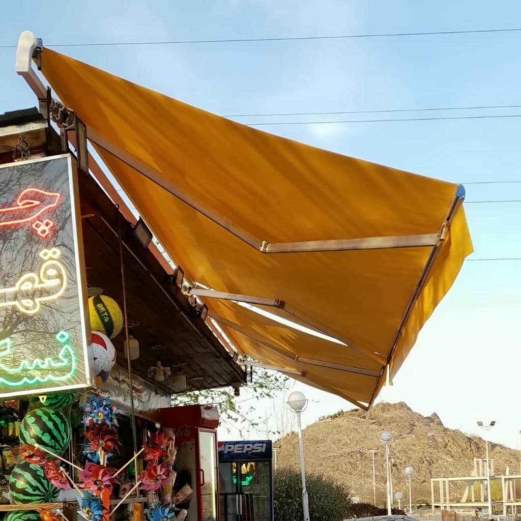 سایه بان اتوماتیک ورودی ساختمان