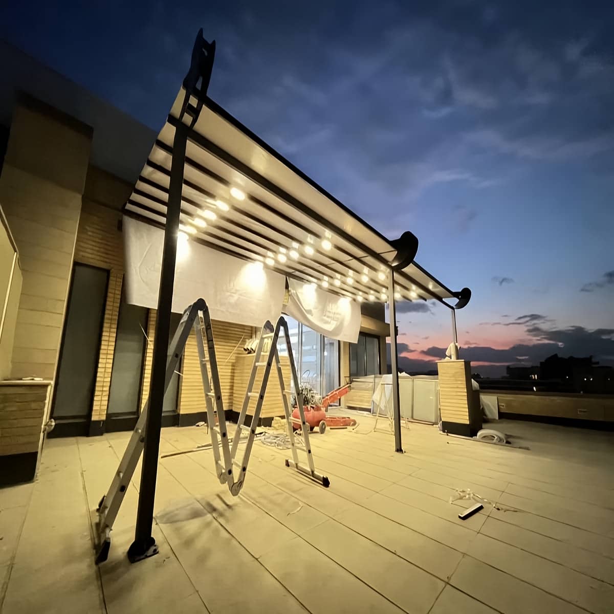 سایبان پارکینگ مقاوم گرم و خشک