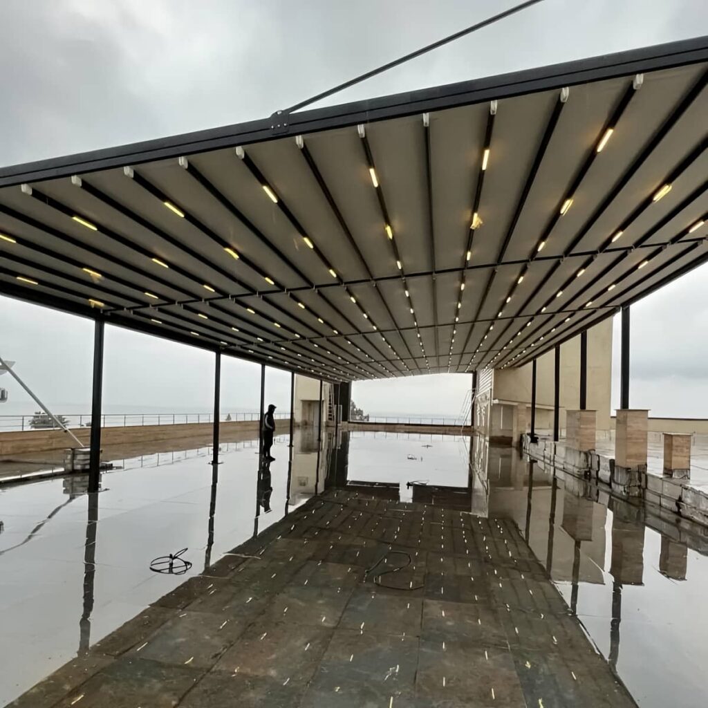 سایبان برقی تراس