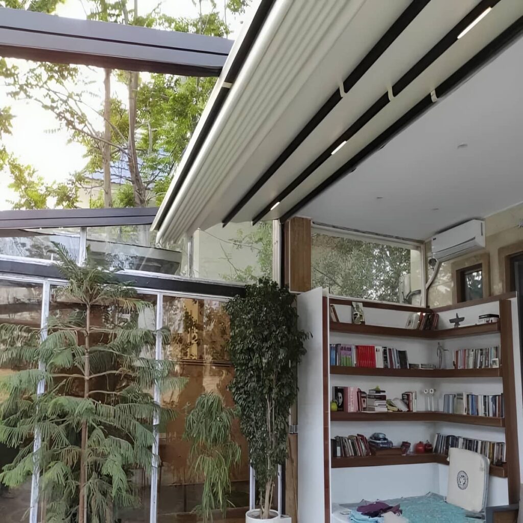 سایبان تاشو ساختمانی
