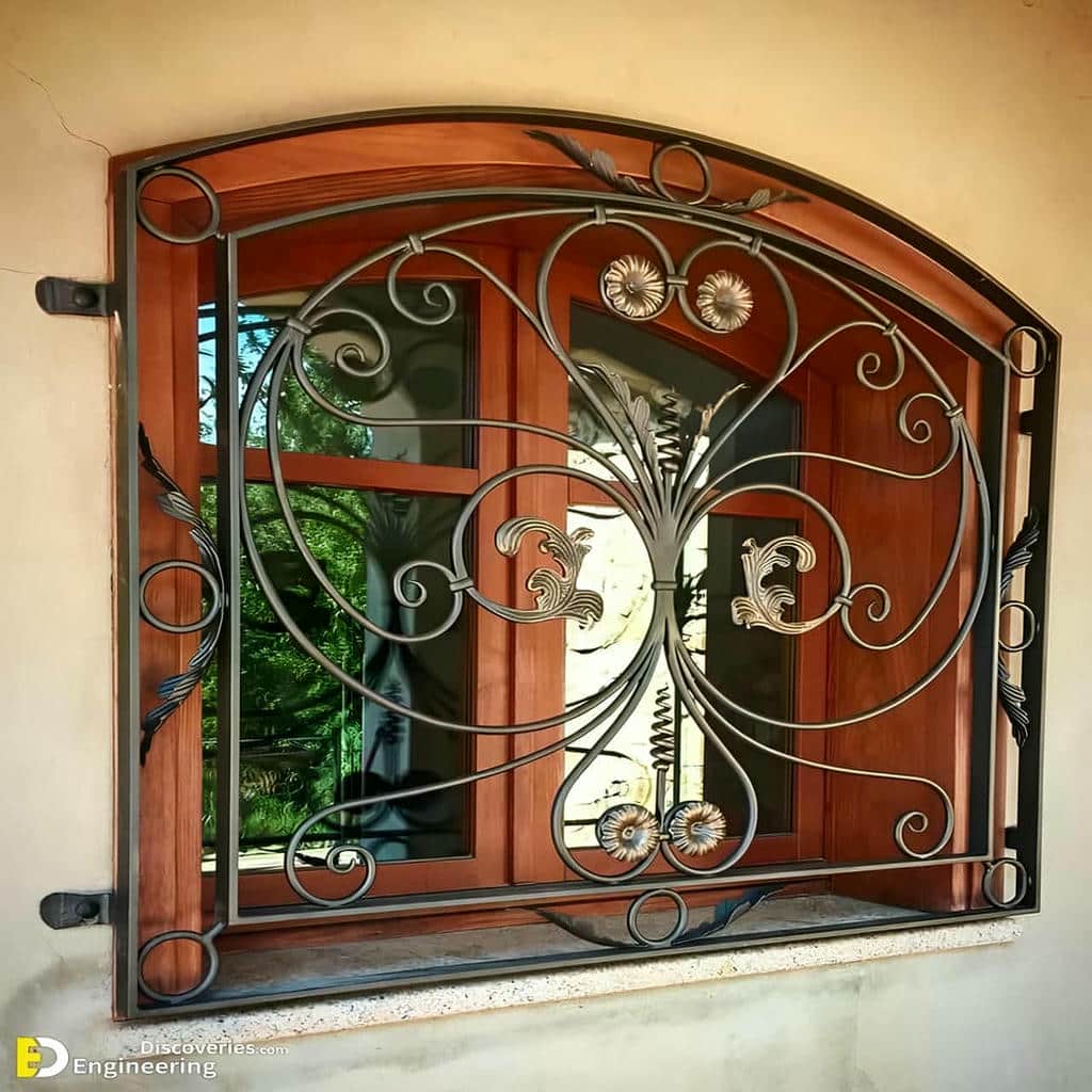 نرده پنجره فرفورژه کلاسیک