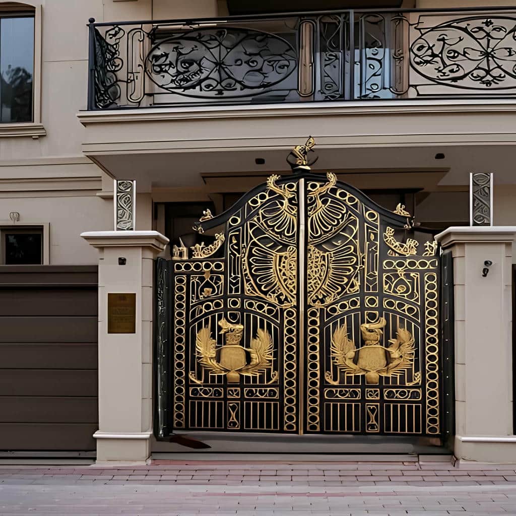 درب فرفورژه نمای ساختمان درب فرفورژه نمای ساختمان