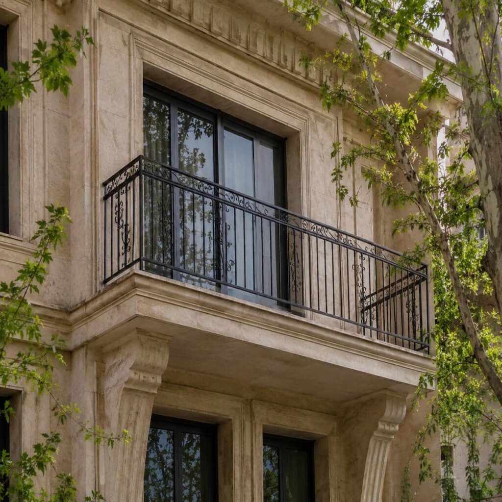نرده تراس فضای مشترک