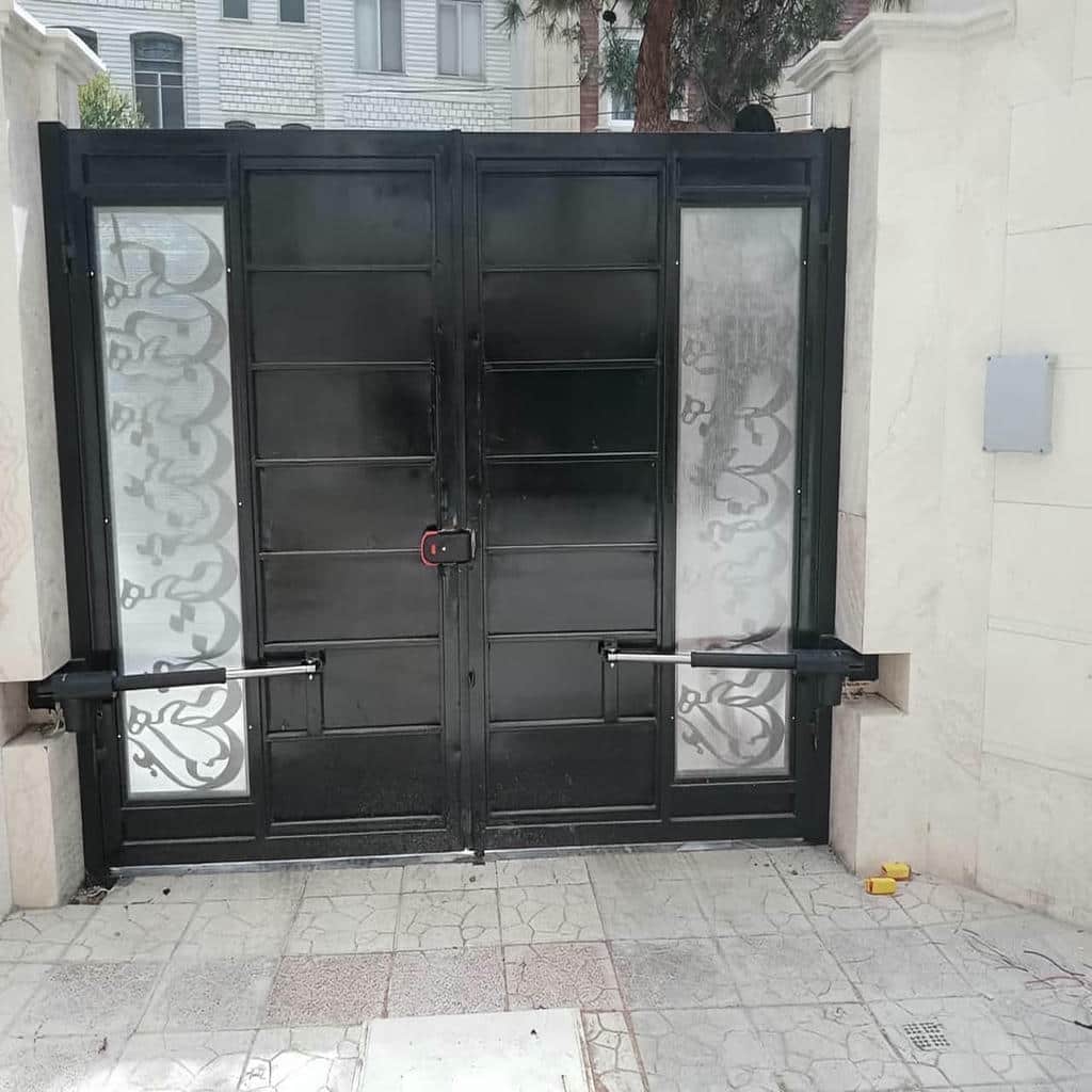 جک درب پارکینگ با بازوی مشکی