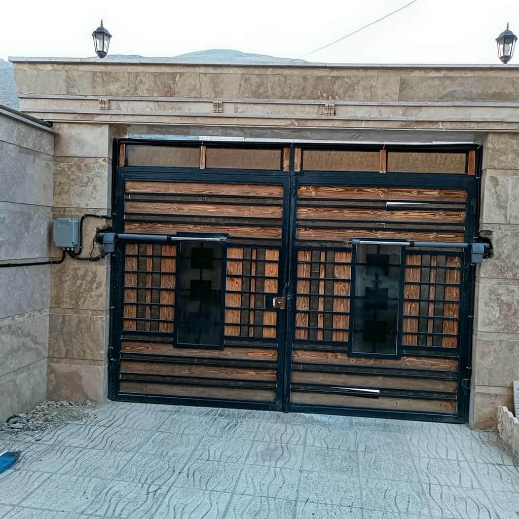 جک پارکینگی دو لنگه با بازوی فلزی