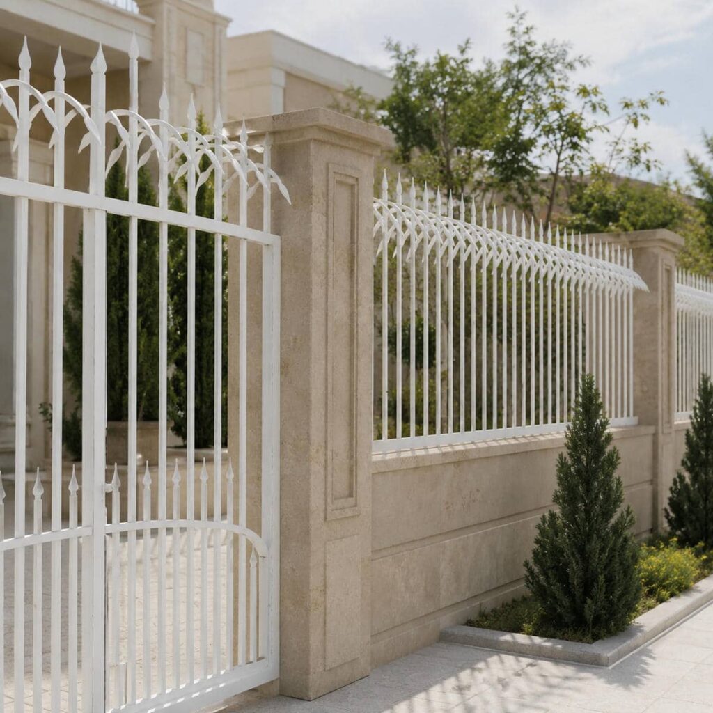 حفاظ دیوار با پوشش رنگی روی دیوار آجری در استان آذربایجان شرقی