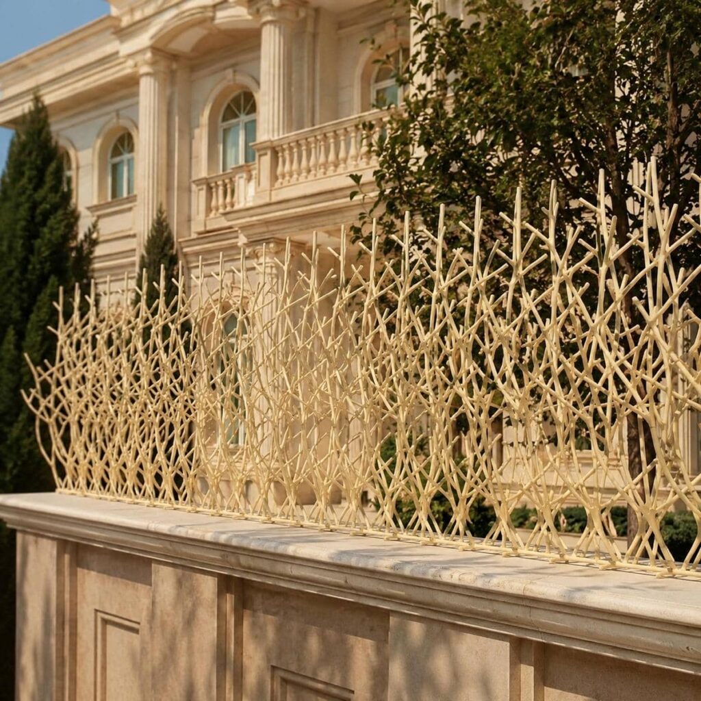 حفاظ دیوار سرنیزه ای با پوشش تیره در استان کرمان