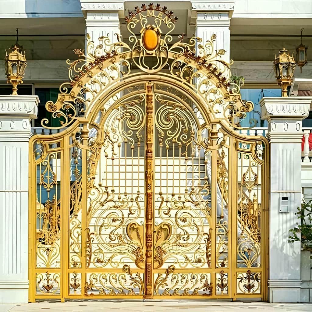 درب حیاط مدرن با خطوط ساده در یزد درب حیاط مدرن با خطوط ساده در یزد