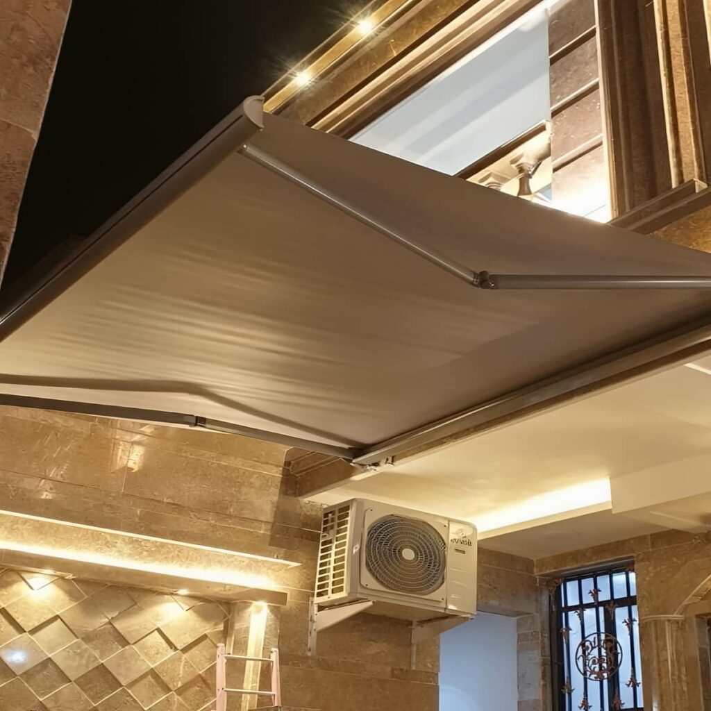 سایبان برقی اتوماتیک برای تراس در استان مرکزی