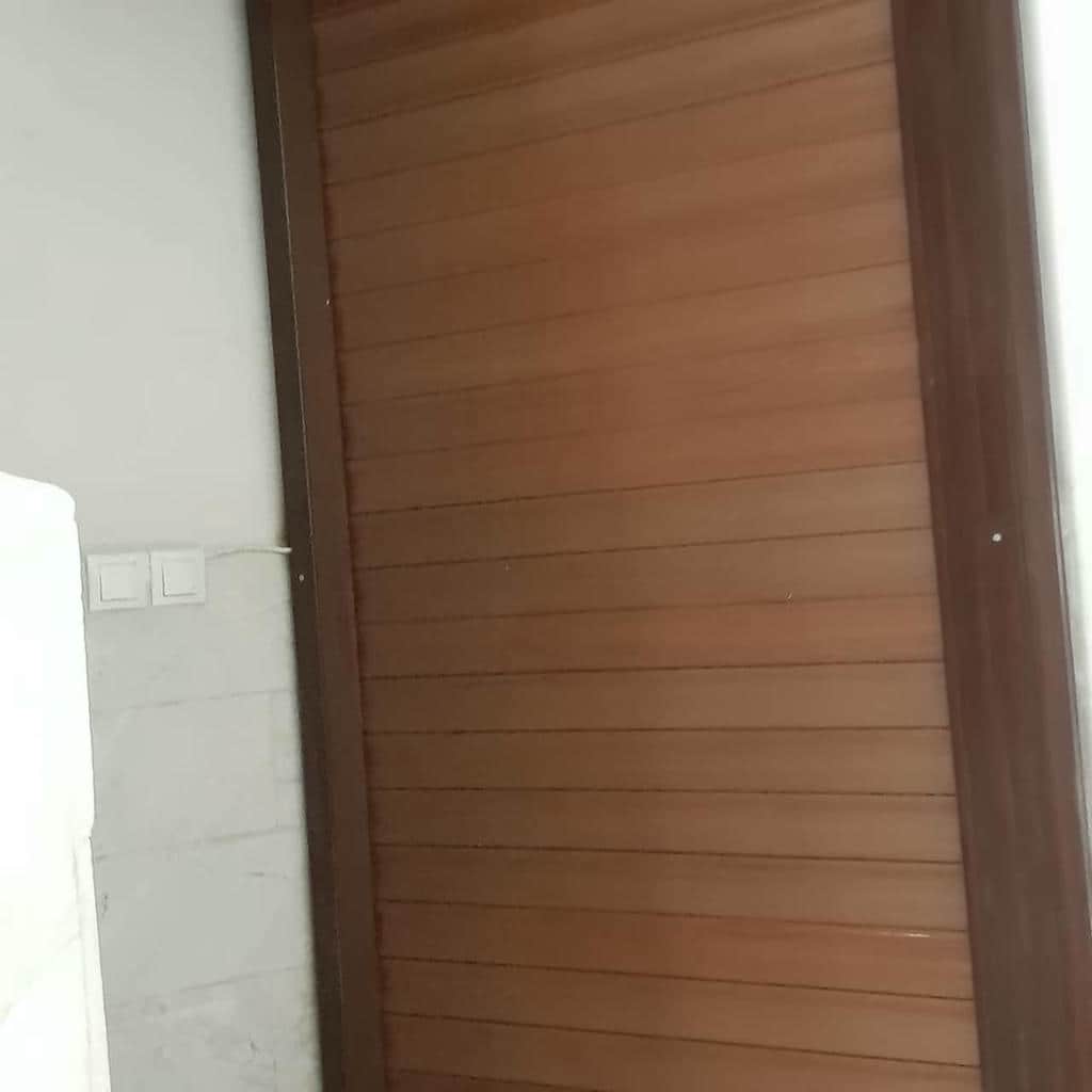 کرکره برقی با تیغه طرح چوب