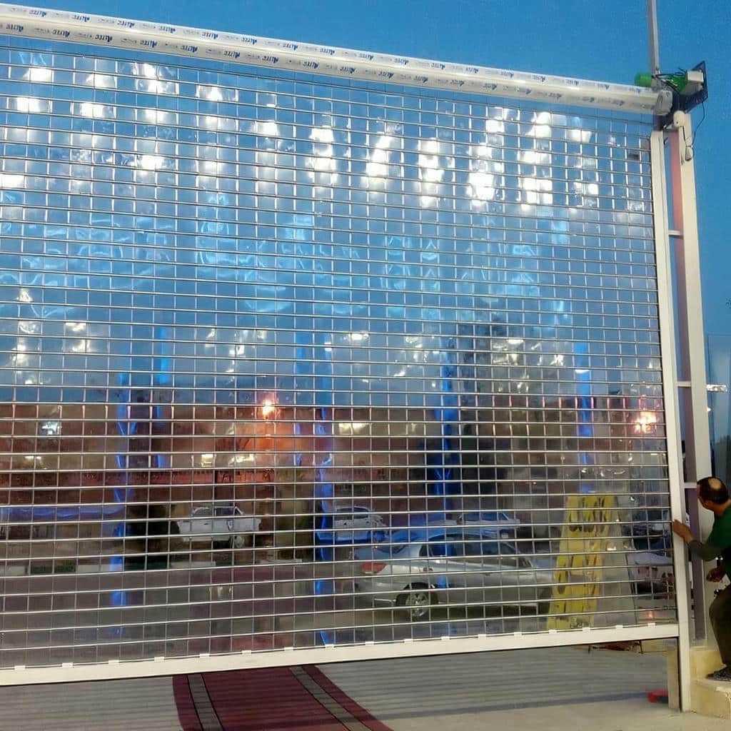 کرکره برقی تیغه فولادی ورودی فروشگاه در یاسوج